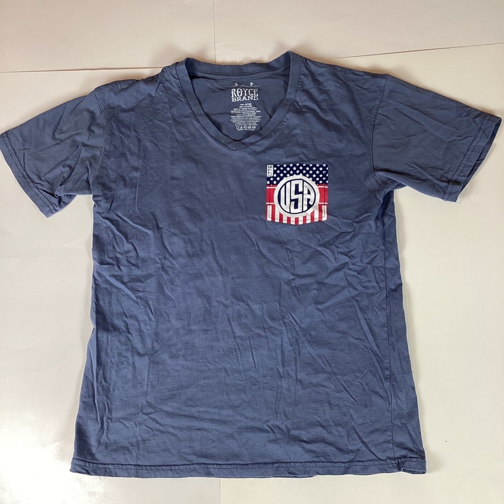 Royce Brand Mens T Shirt Size S Top America USA Comfort Short Sleeve Crew Neck